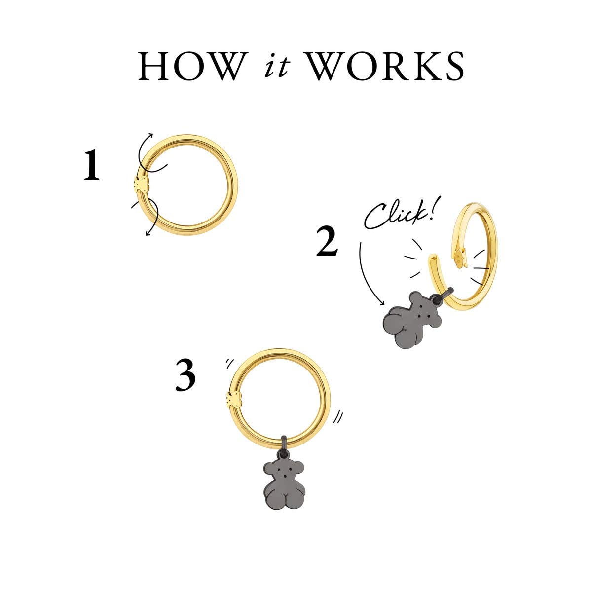 Bransoletka Tous średnia srebrna z charakterystycznym logo - idealna biżuteria na co dzień - obrazek 6