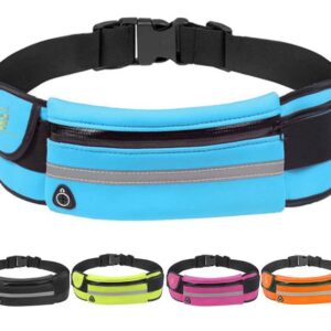 Męska sportowa nerka damska torba na pasek do biegania wodoodporna kieszeń na zamek błyskawiczny wodoodporna unisex odblaskowe paski i regulowany pasek pasuje do iPhone'a 11 / 11 Pro / 11ProMax / XR / XS / X / 8/7 Samsung S10 / S9 / S8.