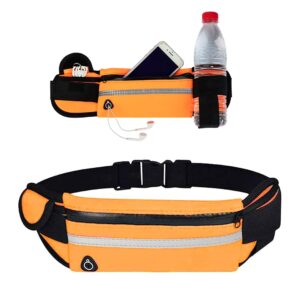 Torba sportowaTorba do biegania Lekka i wodoodporna torba z uchwytem na butelkędo treningu na siłownię Jogging (orange) Pomarańczowy 36*9.7*0.5cm