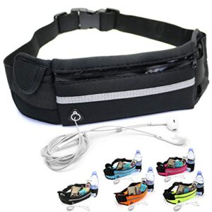 Torba na pasek torba na brzuch regulowana torebka biodrowa unisex torba sportowa kieszeń na telefon komórkowy bieganie uchwyt na butelkę pas na napoje do biegania joggingu na pasku