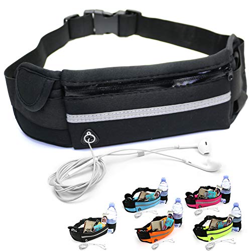 Torba na pasek torba na brzuch regulowana torebka biodrowa unisex torba sportowa kieszeń na telefon komórkowy bieganie uchwyt na butelkę pas na napoje do biegania joggingu na pasku