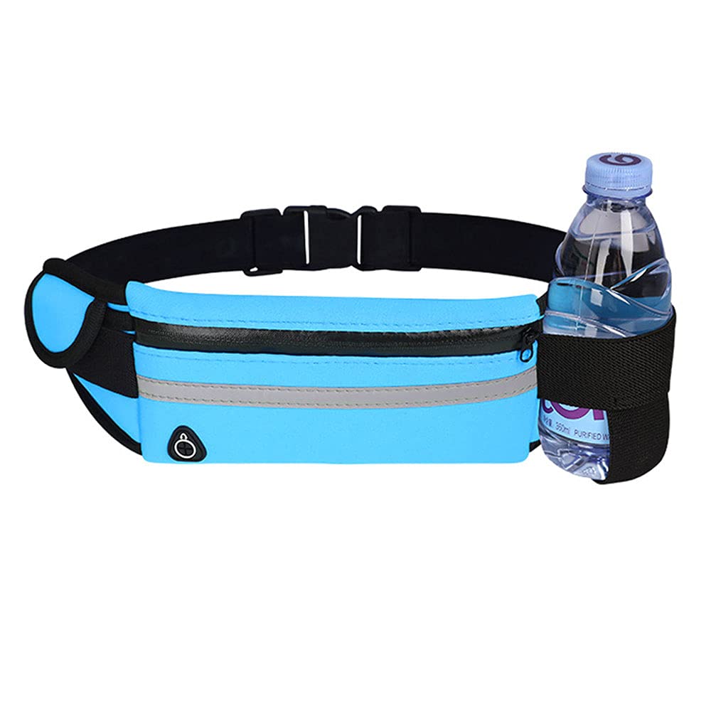 Talii Bieganie Mężczyźni Torba Sportowa Pas Podróży Wyścigi Drzwi Pieniądze dla Mody Talii Elegancki Torba Do Biegania FitnessWyścigiJazda Na Rowerze i Podróży Regulowany Elastyczny Pasek Niebieskie niebo