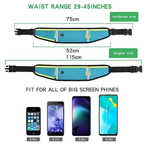 Paski do biegania torba na talię dla kobiet mężczyzn z uchwytem na butelkę wody wodoodporne torby na zderzak do biegania na świeżym powietrzu sport jazda na rowerze podróż bieganie pas biodrowy - obrazek 4