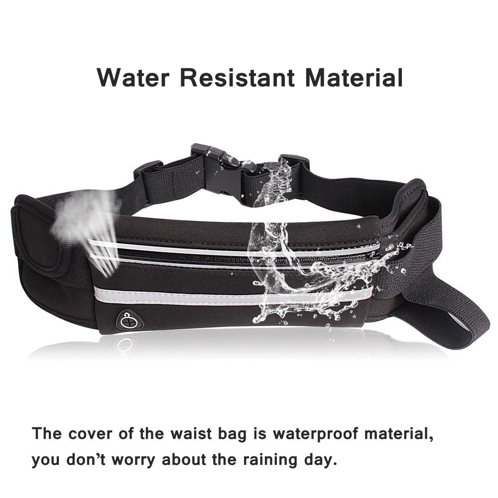 ZXJOY Torba na pas do biegania kieszeń podróżna wodoodporna torba na ramię na ramię uchwyt na telefon pasek do biegania - 5 kolorów - obrazek 9
