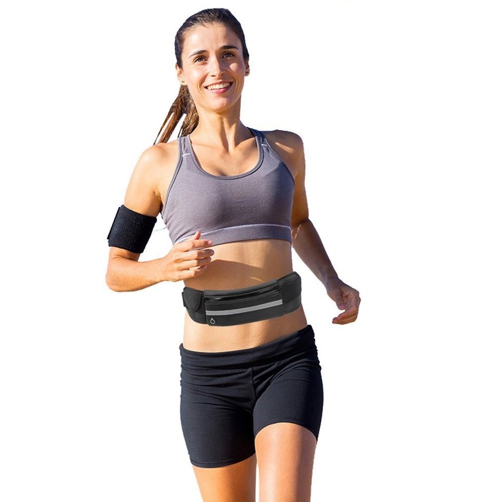 ZXJOY Torba na pas do biegania kieszeń podróżna wodoodporna torba na ramię na ramię uchwyt na telefon pasek do biegania - 5 kolorów - obrazek 4