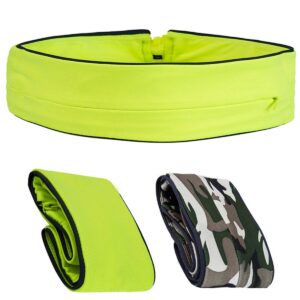 dancepandas Sportowa torba na brzuch do joggingu 2 szt. pasek sportowy pasek do biegania na telefon komórkowy do wszystkich telefonów kluczy kart – biegania spacerów studia fitness sportu