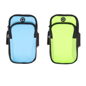 2 sztuki praktycznych sportowych saszetek na nadgarstek torba na nadgarstek dobrze nadaje się do biegania spacerów biegania spacerów z psem jazdy na rowerze i jogi dla mężczyzn i kobiet do biegania na świeżym powietrzu