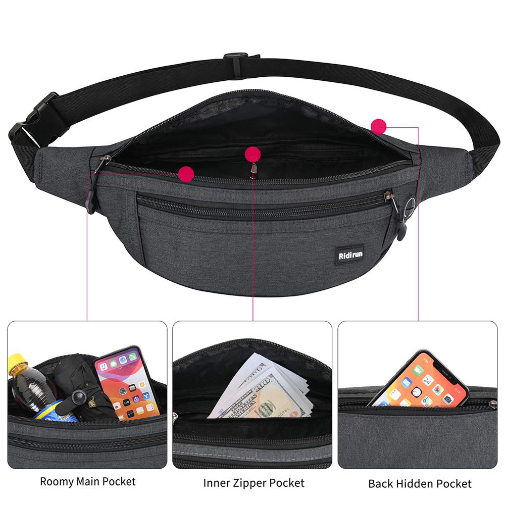 Ridirun Wodoodporne nerki pas do biegania lekka torba do biegania nerka oddychająca kolarstwo nerka torba turystyczna podróż pies wolking talia torba dla kobiet mężczyzn pań chłopców - obrazek 4