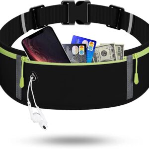 Pas do biegania modna saszetka na biodro wodoodporna saszetka dla mężczyzn i kobiet odpowiednia dla mężczyzn i kobiet biegających z telefonami komórkowymi Czarny nie (no)