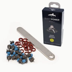 SMART POWER Zestaw 16 końcówek sportowych MAKO 9 mm z kluczem