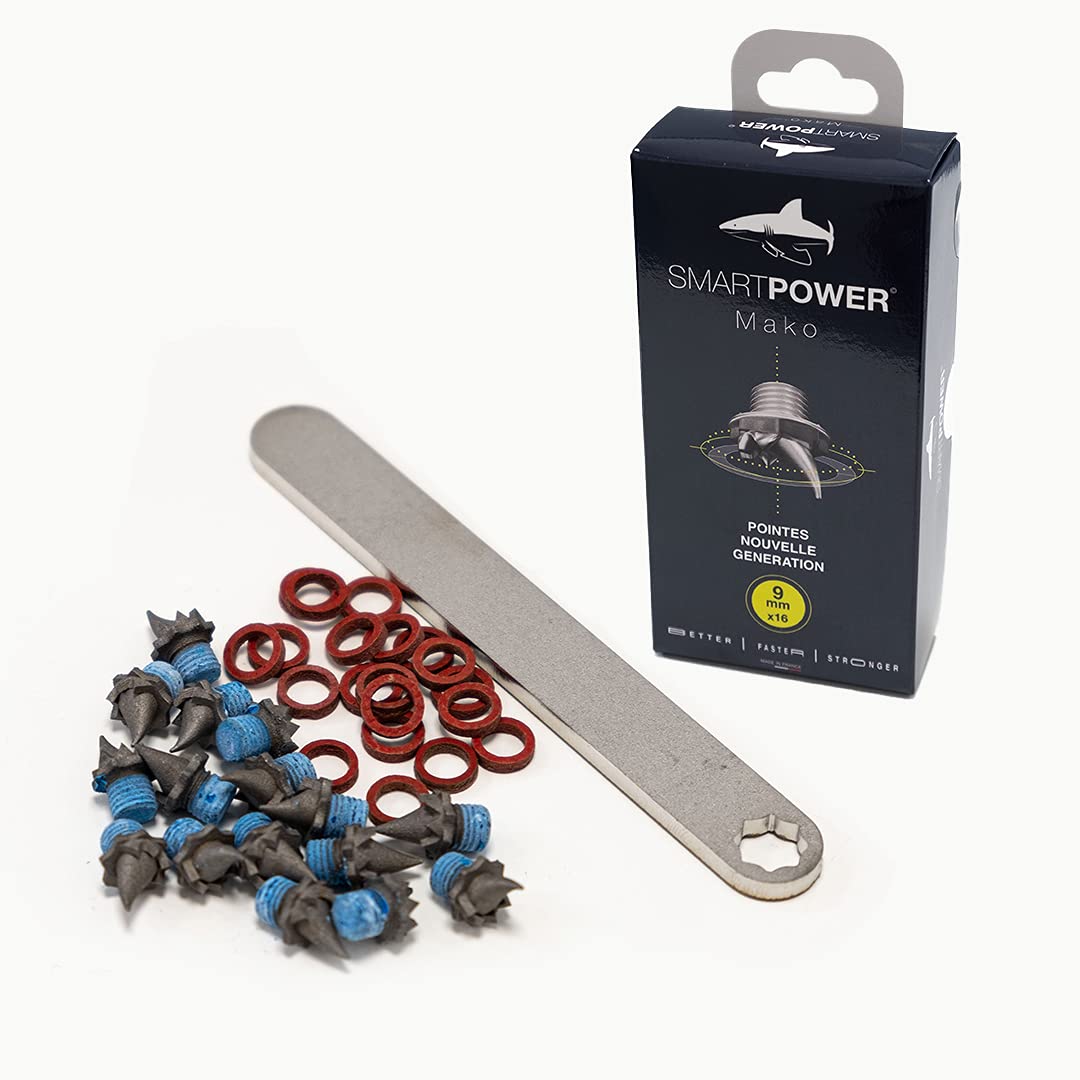SMART POWER Zestaw 16 końcówek sportowych MAKO 9 mm z kluczem