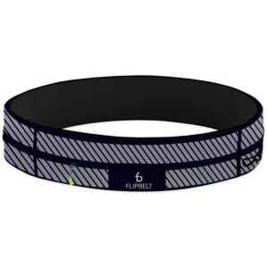 FlipBelt Zamek błyskawiczny odblaskowy czarny mały