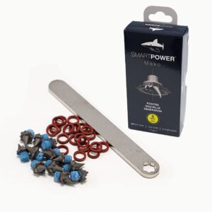 SMART POWER Zestaw 12 końcówek sportowych MAKO 9 mm z kluczem