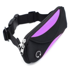 Buwico Torba na brzuch torebka na pasek torebka na telefon komórkowy dla mężczyzn i kobiet wodoszczelna saszetka biodrowa z wyjściem na słuchawki na kemping wędrówki fitness rower podróże