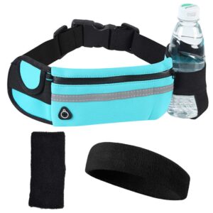 Ultra cienki pasek do biegania Tomicy wodoodporna sportowa torba na zderzak 3 szt. bez odbijania ultralekki biegacz talii regulowana torba na talię do ćwiczeń na siłowni w podróży i na świeżym powietrzu