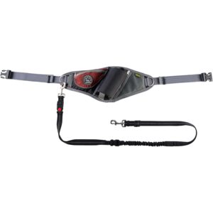 HUNTER Jasper saszetka na pasek z linką antypoślizgową pasek do joggingu amortyzator odblaskowa czerwona/czarna