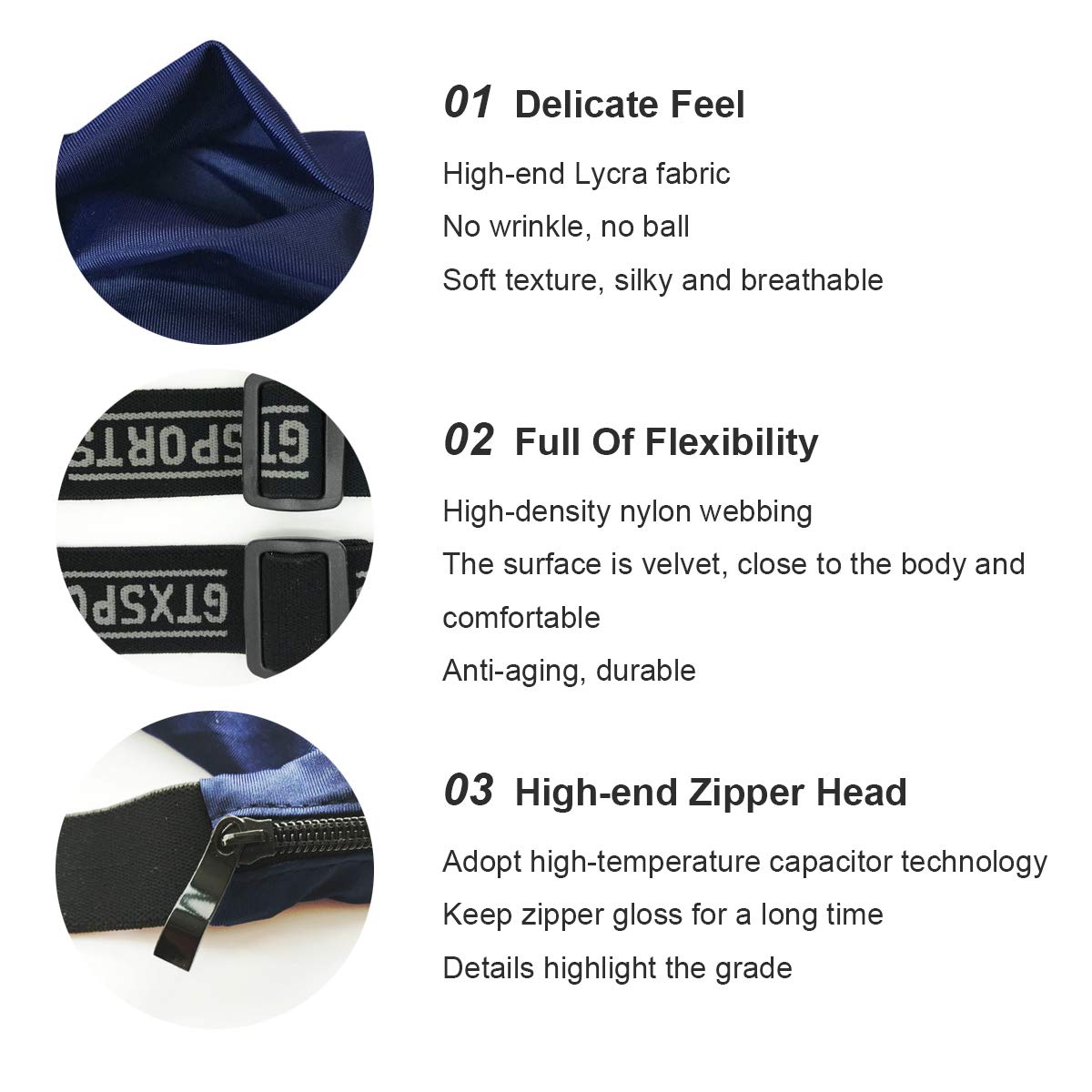 Qiundar sportowa saszetka na biodra 4 sztuki sportowa saszetka do biegania na telefon komórkowy dla mężczyzn do biegania podróży (czarna granatowa pomarańczowa kamuflażowa) - obrazek 5