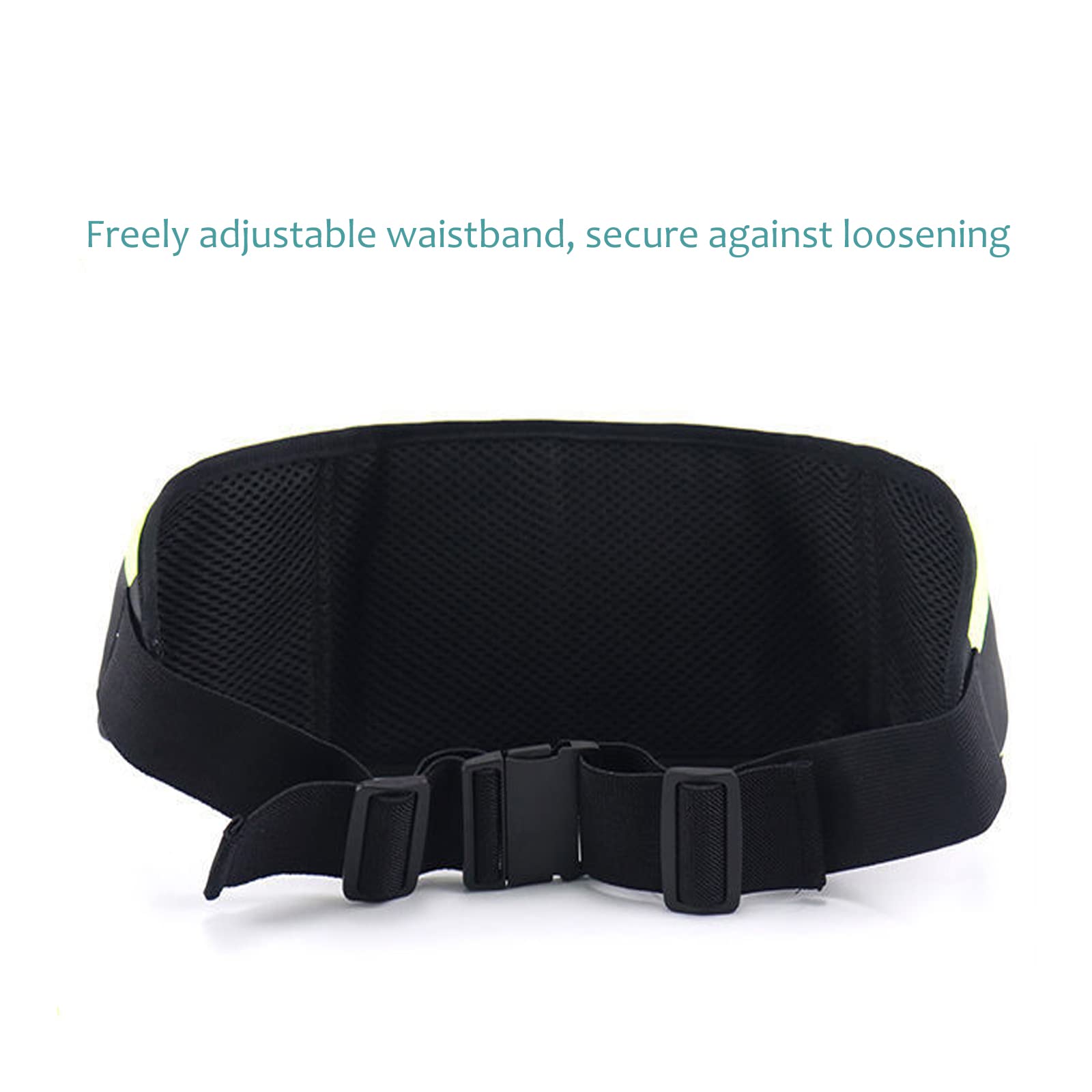 FIBOUND Pasek do biegania torba do biegania pasek do biegania wodoodporny pas do biegania z paskami odblaskowymi odporny na pot duża pojemność bieganie trening siłownia nan - obrazek 5