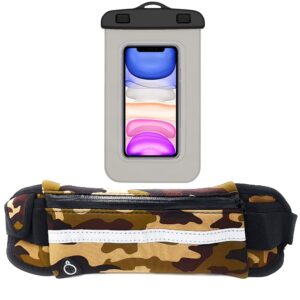 Pas do biegania Mężczyzna Kobieta i Pokrowiec Wodoodporny do smartfonów do 7.3" Kompatybilny z iPhone 14 14 Pro 14 Pro MAX 14 Plus 13 13 Mini Samsung S22 S22+ S22 Ultra Cam Neg Wodoodporny