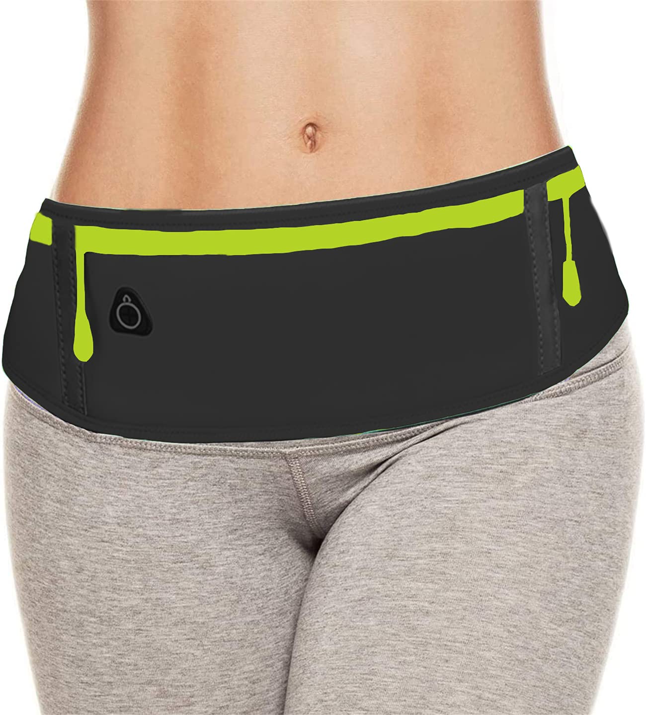 Pas do biegania modna saszetka na biodro wodoodporna saszetka dla mężczyzn i kobiet odpowiednia dla mężczyzn i kobiet biegających z telefonami komórkowymi Czarny nie (no) - obrazek 7