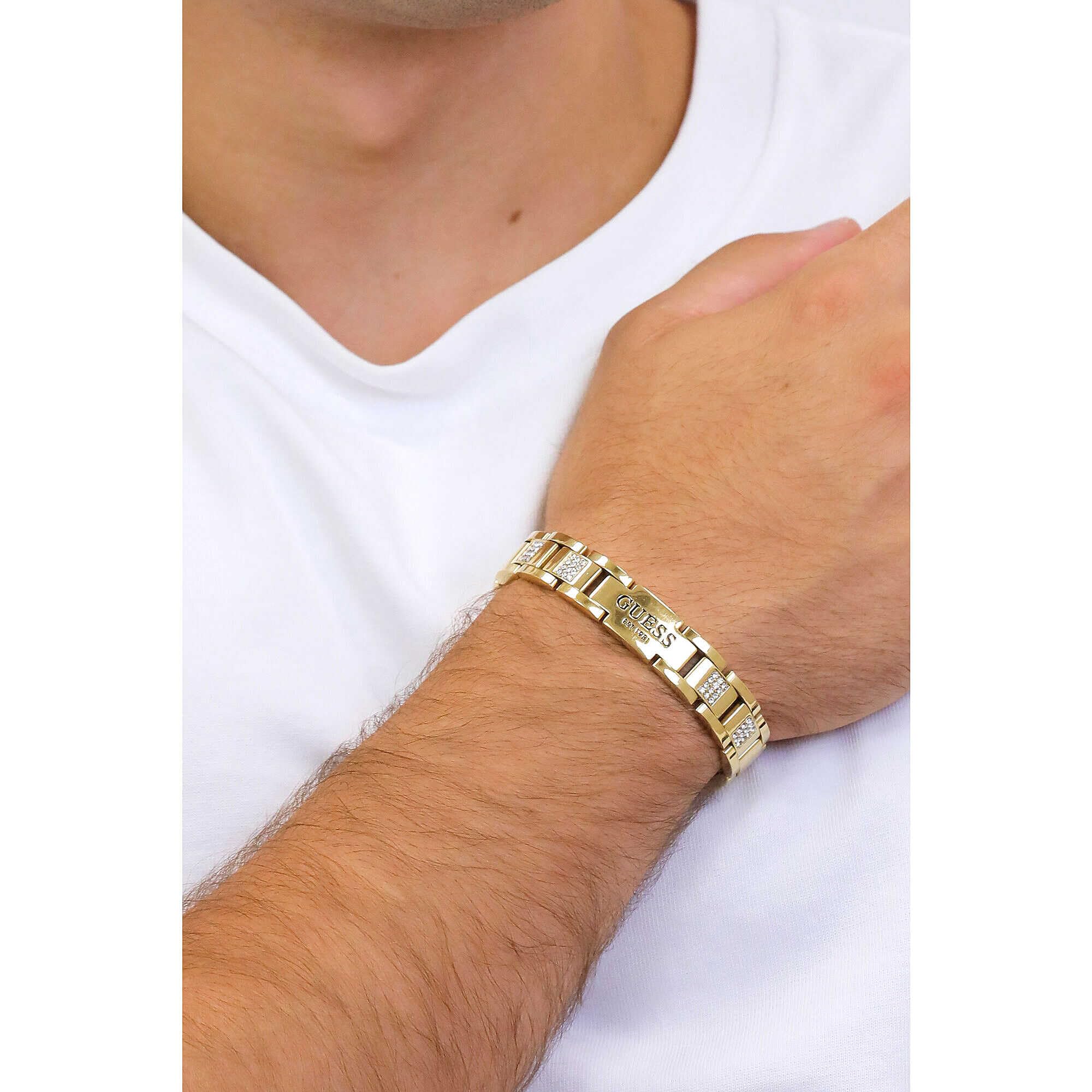 Guess Bransoletka FRONTIERS JUMB01342JWYGT-U Marka, Única, metale nies - obrazek 4