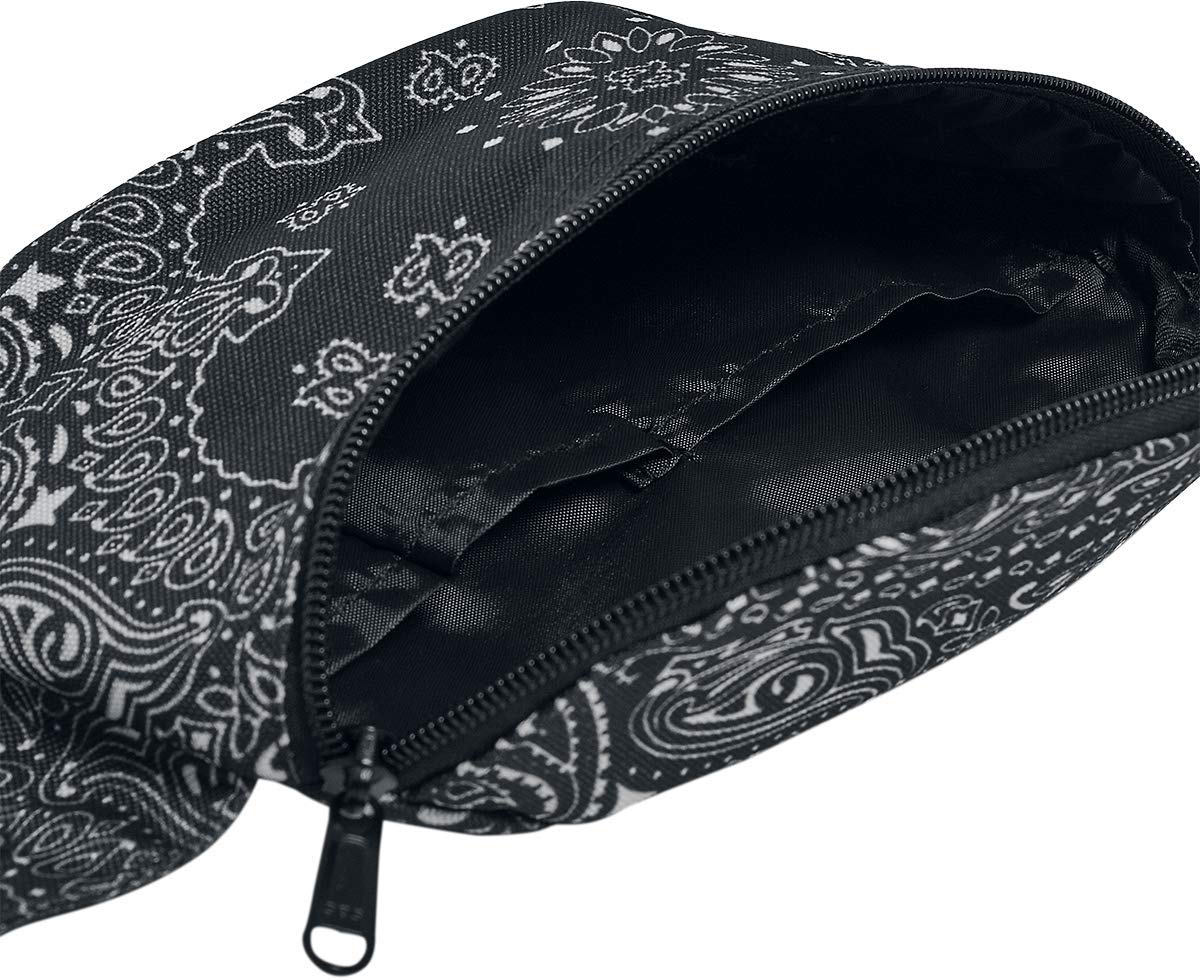 Urban Classics Bandana Print Hip Bag Unisex torba na pasek czarna/biał - obrazek 2