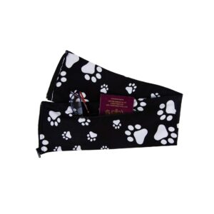 FusionBelts Pas do biegania z nadrukiem łapy dla kobiet - niezabawny plecak z wodoodpornymi opatentowanymi kieszeniami na zamek błyskawiczny do przechowywania wszystkich akcesoriów