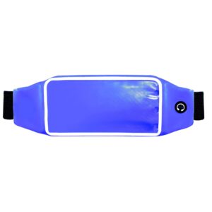 Sportowy pasek do biegania niebieski pasek dotykowy uniwersalny do smartfonów wodoodporny woreczek z regulowaną taśmą od 62 do 125 cm do telefonów komórkowych do 57 cala telefon komórkowy maksymalne wymiary 165 x 85 cm