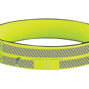 FlipBelt Zamek błyskawiczny, odblaskowy neonowy żółty, duży