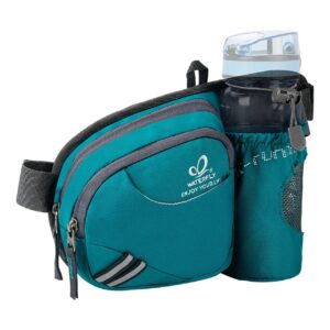 WATERFLY Torba biodrowa z uchwytem na butelkę, dla kobiet i mężczyzn,