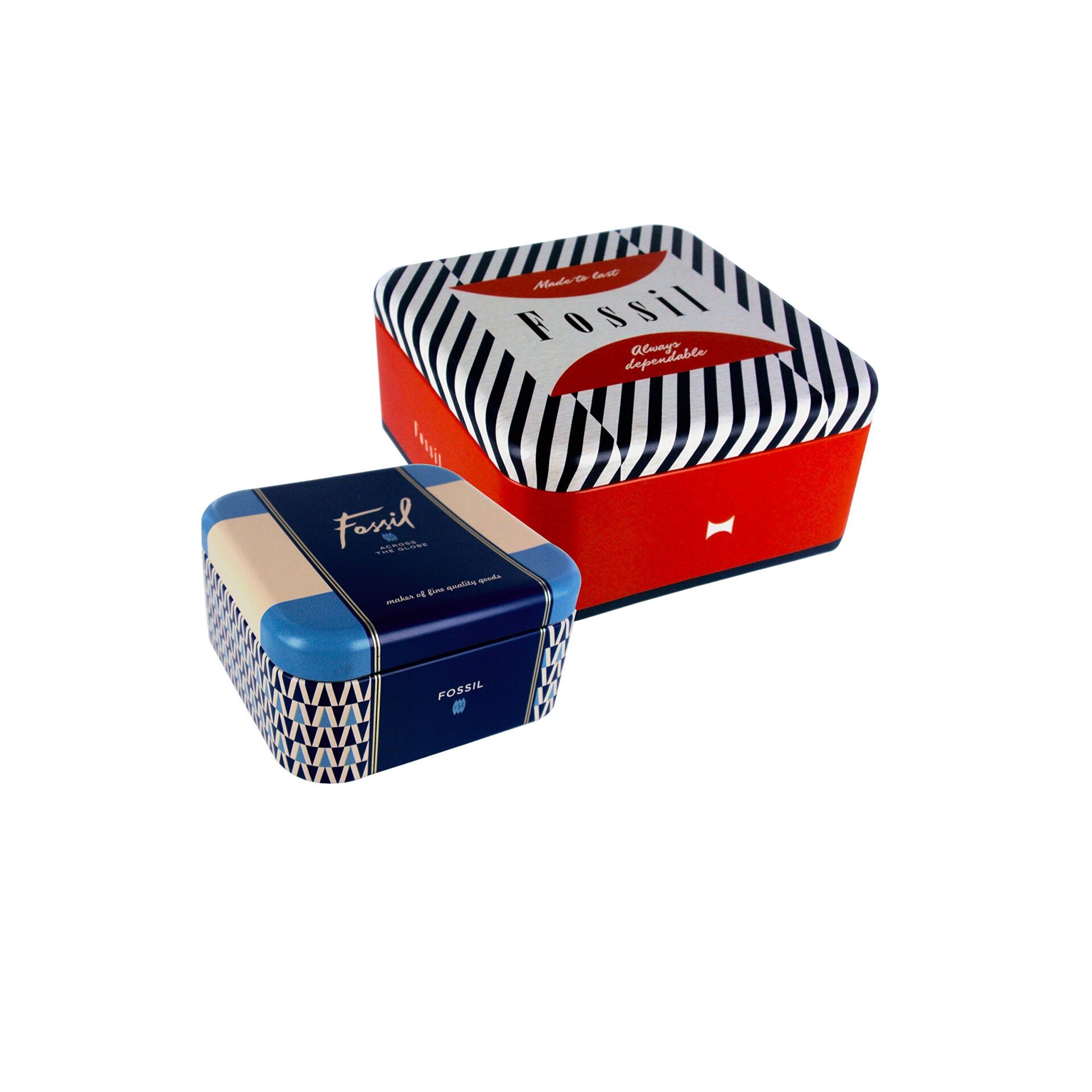 Elegancka bransoletka Fossil JA6379040 - 19 cm, kolor brązowy/srebrny - obrazek 3