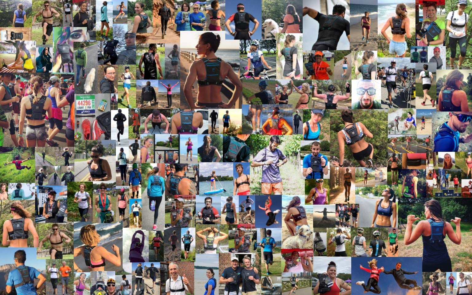 FITLY Minimalistyczny plecak do biegania | Plecak do biegania unisex z uchwytem na telefon schowkiem i paskiem piersiowym | do noszenia przedmiotów osobistych podczas biegania | sprzęt do biegania dla mężczyzn i kobiet | lekki plecak na wodę do biegania NIEBIESKI M-L-XL - obrazek 2