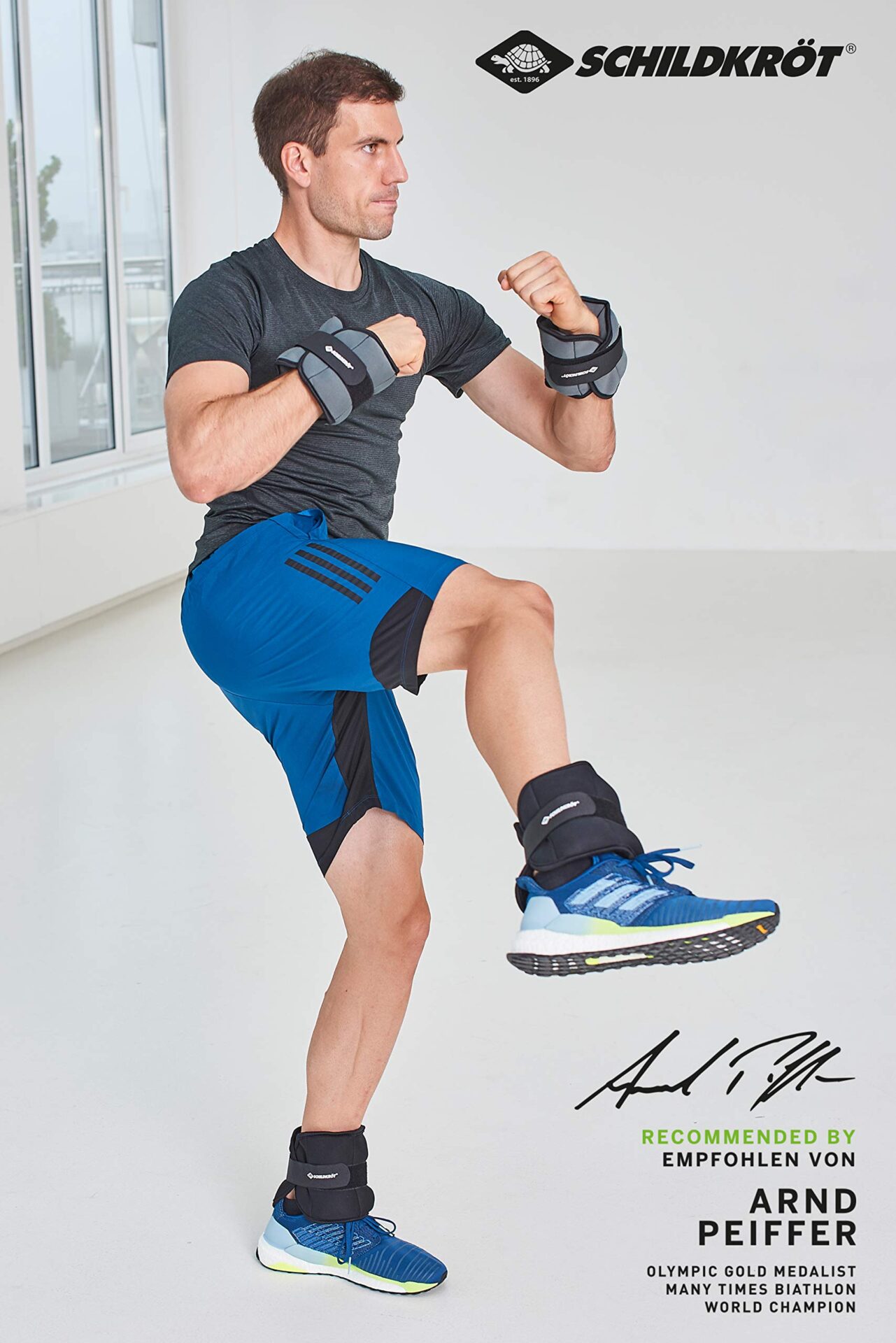 Schildkröt Mankiety obciążnikowe na rękę, nogę, 1,0 kg, zestaw - obrazek 6