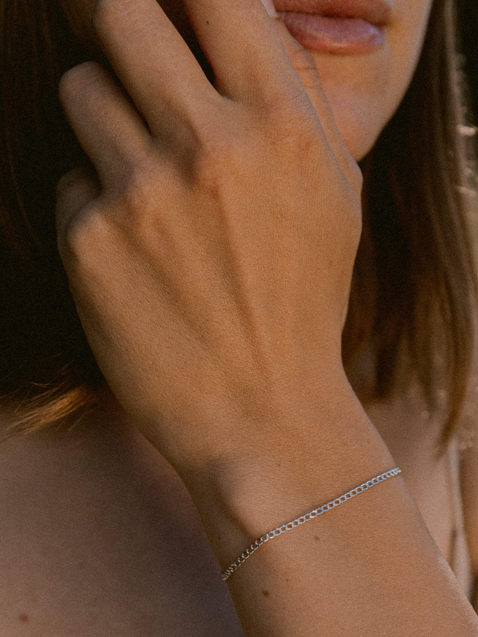 Elegancka bransoletka damska srebro 925 - 15-22cm, 185mm szerokości, bez zawieszki, z etui - obrazek 4