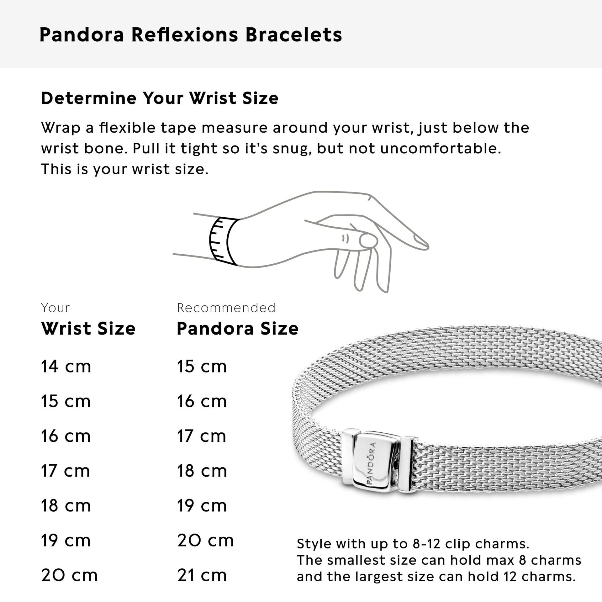 Bransoletka Pandora z odblaskową siateczką - Srebro szterlingowe - obrazek 4