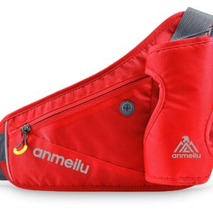 anmeilu Pasek do biegania z uchwytem na butelkę z wodą wodoodporny nerka nerka uchwyt na telefon dla mężczyzn kobiet spacery z psem bieganie kemping wspinaczka podróż jazda na rowerze