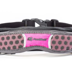 FuelBelt Helium elastyczny pas wyścigowy do biegania ze schowkiem i wyścigowymi zapięciami na szelki czarny mały