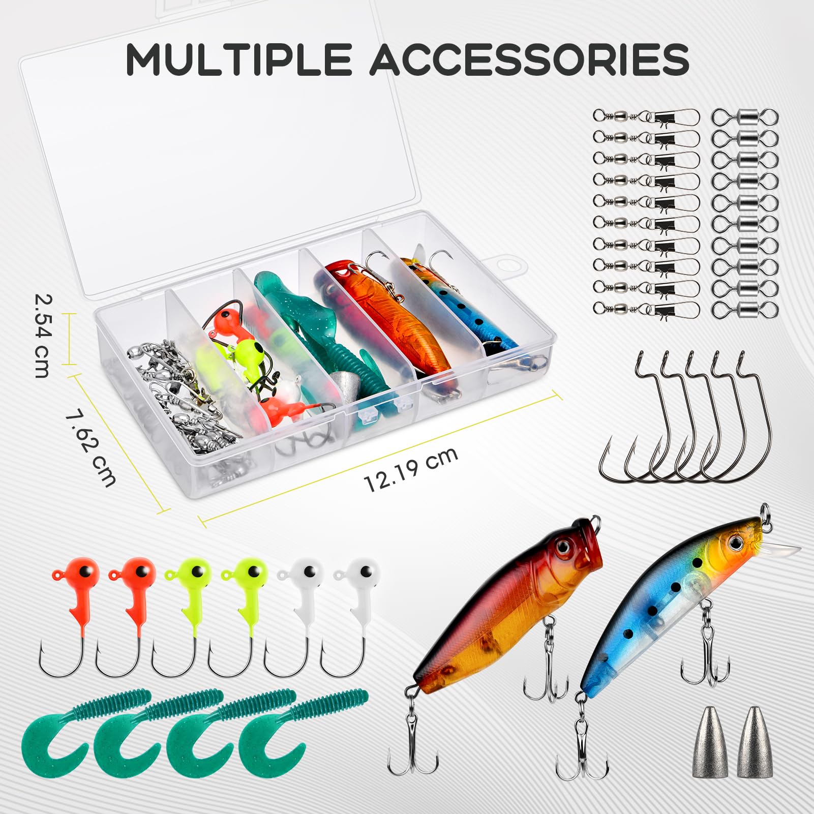 Zestaw wędki Magreel: Teleskopowa wędka z kołowrotkiem, żyłką i akcesoriami do wędkowania na słonej wodzie - obrazek 5