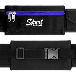 Eleccio Bella Sportowa taśma do biegania Kobieta Mężczyzna Pas Sportowy Wodoodporny Regulowany Paski Do Biegania Jazda Na Rowerze 0.87 litra Granatowy Talla única