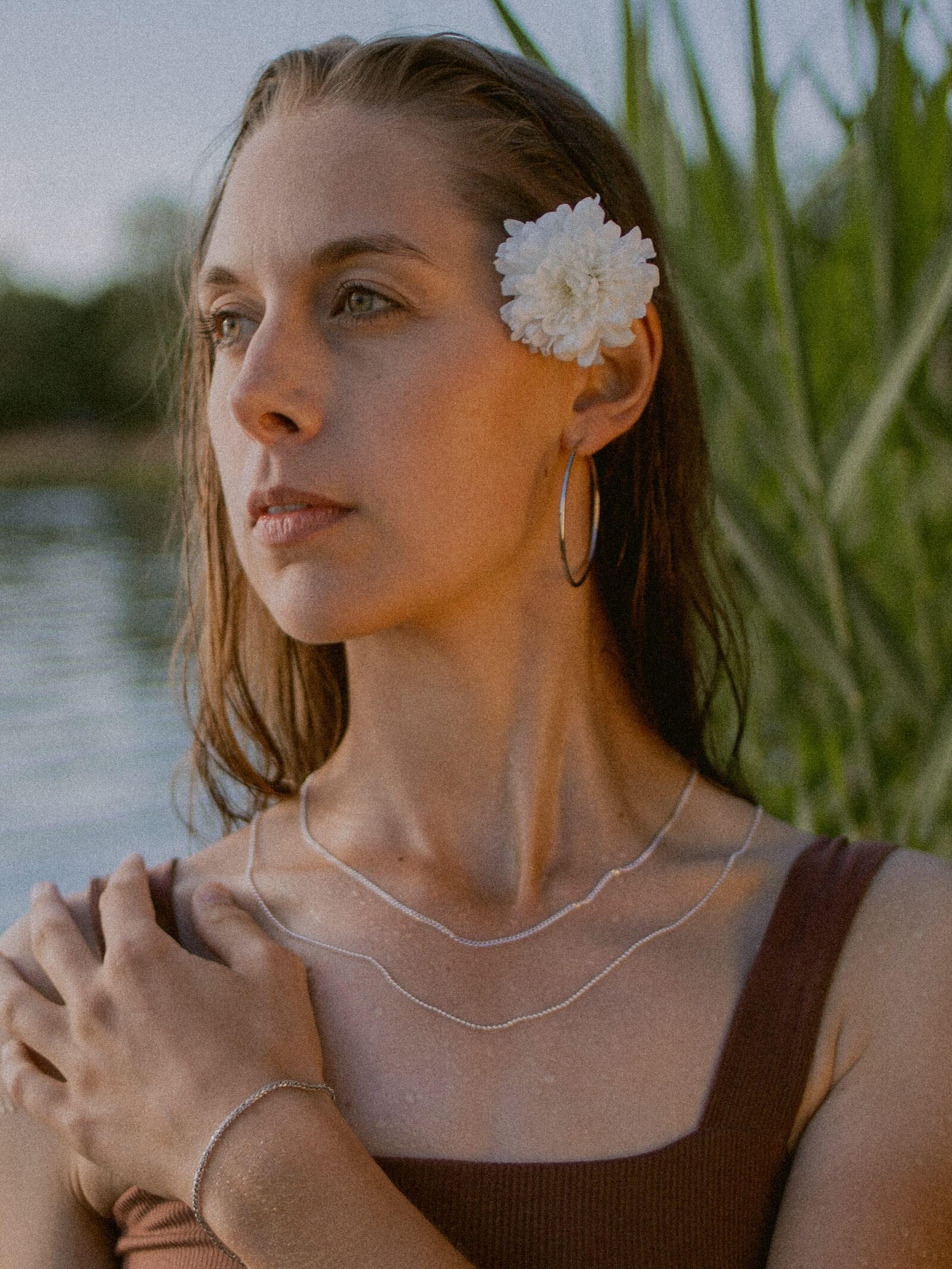 Elegancka bransoletka damska srebro 925 - 15-22cm, 185mm szerokości, bez zawieszki, z etui - obrazek 5