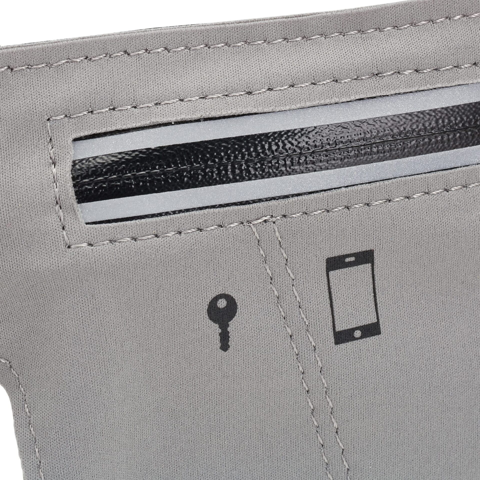 Relaxdays Torba do biegania, wodoszczelna, odblaskowa, 2 kieszenie, ot - obrazek 3