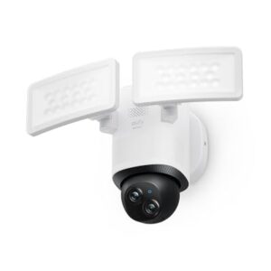 eufy Security Floodlight Camera E340 | Zewnętrzna kamera bezpieczeństwa 3K | Nagrywanie 24/7 | HomeBase 3 | Brak opłat | Monitoring