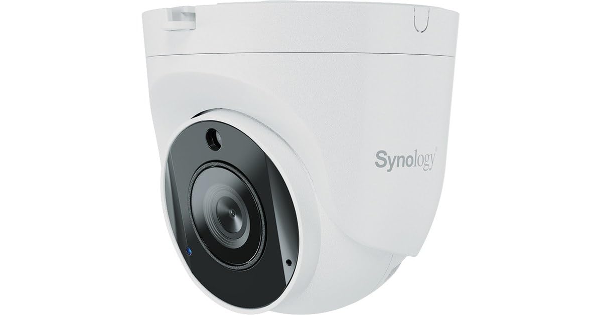 Kamera bezpieczeństwa Synology TC500 z AI do inteligentnego nadzoru - Langlebigość, jakość, robustność - Weiß - 128x179x610 - Monitoring
