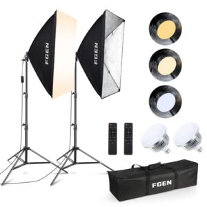 Softbox zestaw do studia fotograficznego, FGen LED85 W,2700-6400 K Sof