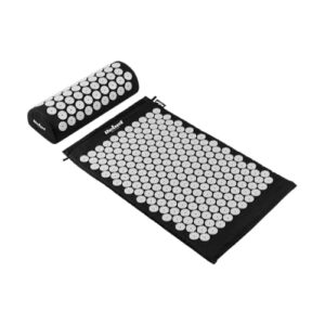 Maty Zdrowotne Rebel z Kolcami Do Akupresury 72x42cm RBA-6002-BK - Najlepsza Maty Akupresury z Poduszką