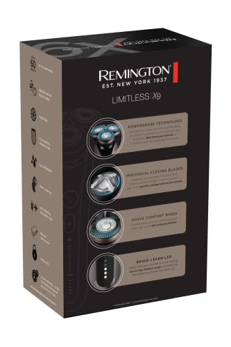 Golarka męska Remington Rotacyjna 360° z PowerSense - Precyzyjny Trymer - Wodoodporna Limitless X9 XR1790 - obrazek 3