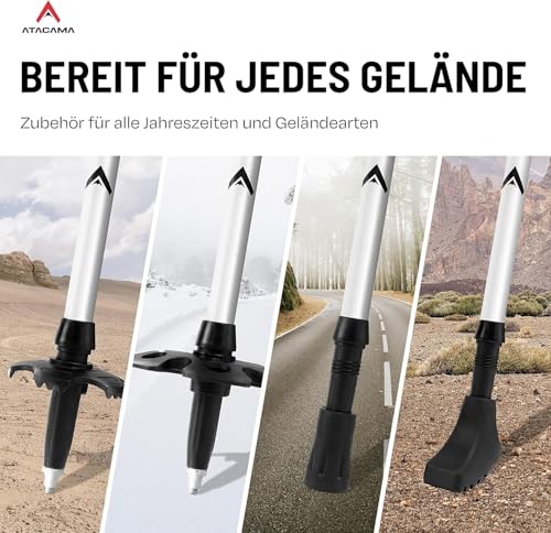 Atacama Kijki trekkingowe, teleskopowe, do nordic walking z uchwytem k - obrazek 6