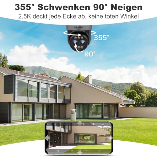 GENBOLT 2.5K Kamera PTZ WiFi do Użytku na Zewnątrz,Obsługująca POE, Po - obrazek 4
