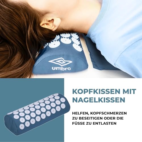 Umbro Mata do akupresury z poduszką, łagodząca ból pleców, mata do aku - obrazek 4