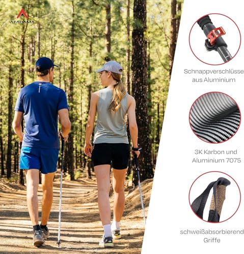 Atacama Kijki trekkingowe, teleskopowe, do nordic walking z uchwytem k - obrazek 9